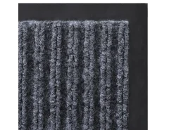 Alfombra de entrada PVC gris 120x180 cm ES723337
