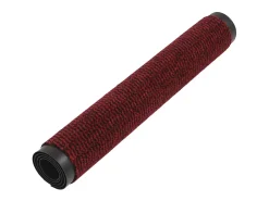 Alfombra de entrada rectangular de nudo 60x90 cm roja ES836696