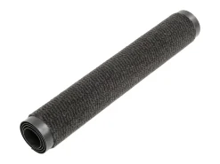 Alfombra de entrada rectangular de nudo 60x90 cm negra ES981018