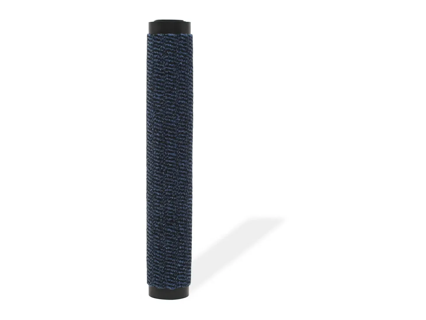 Alfombra de entrada rectangular de nudo 80x120 cm azul ES976356