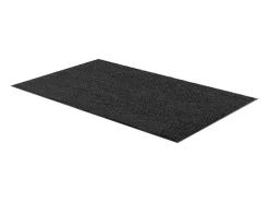 Alfombra de Entrada SucceBuy, 183 x 122 cm, Felpudo Exterior Interior Elegante Rayado, con Reverso Antideslizante PVC, Resistente Lavable, Atrapa Polvo, Gris