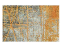 alfombra de entrada 70x120 tejida rectángulo naranja estampado abstracto RÚSTICO