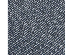 Alfombra de exterior de tejido plano azul 80x250 cm