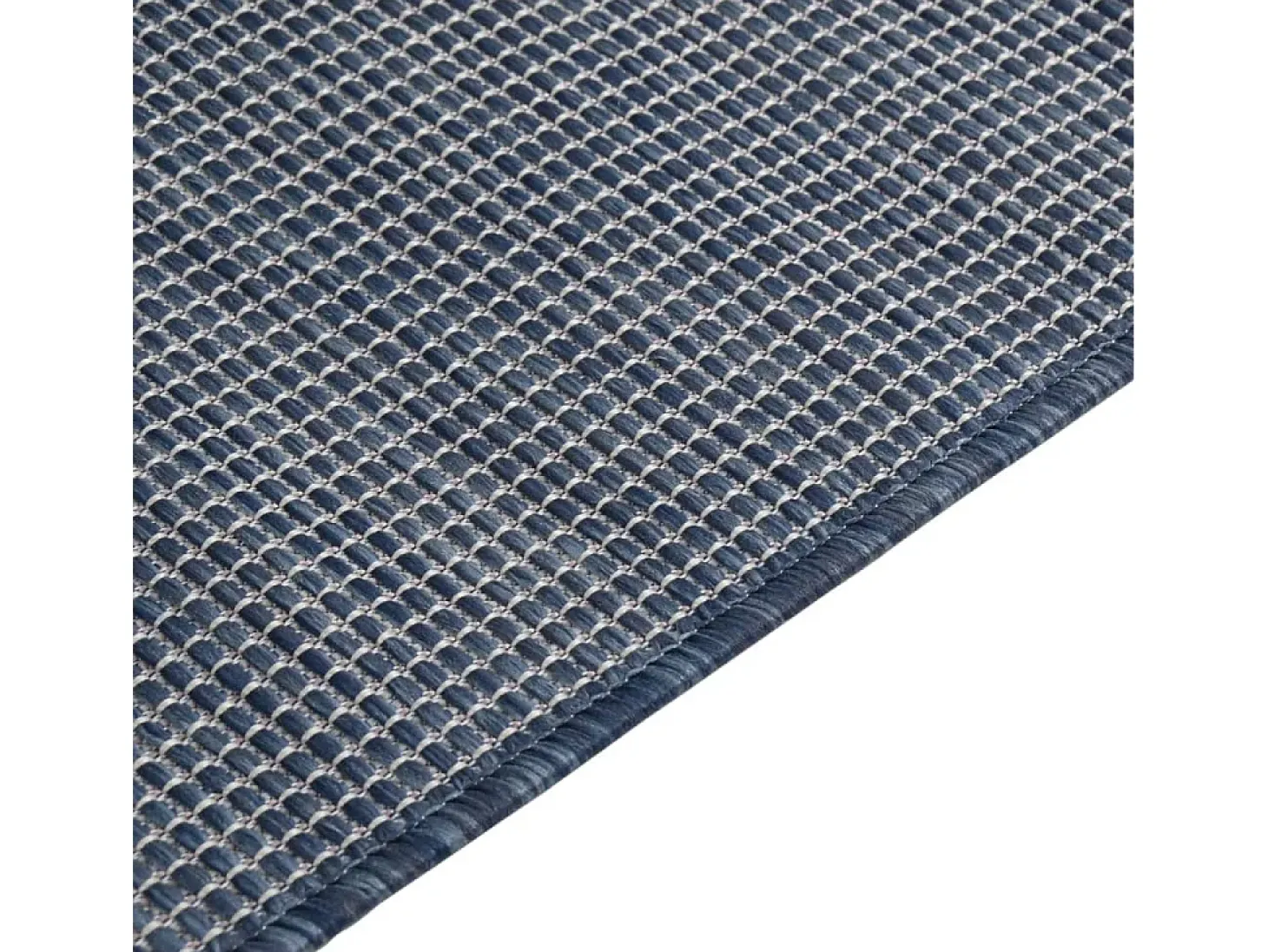 Alfombra de exterior de tejido plano azul 120x170 cm ES42116