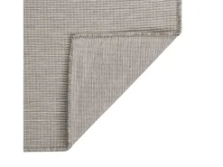 Alfombra de exterior de tejido plano gris taupe 200x280 cm