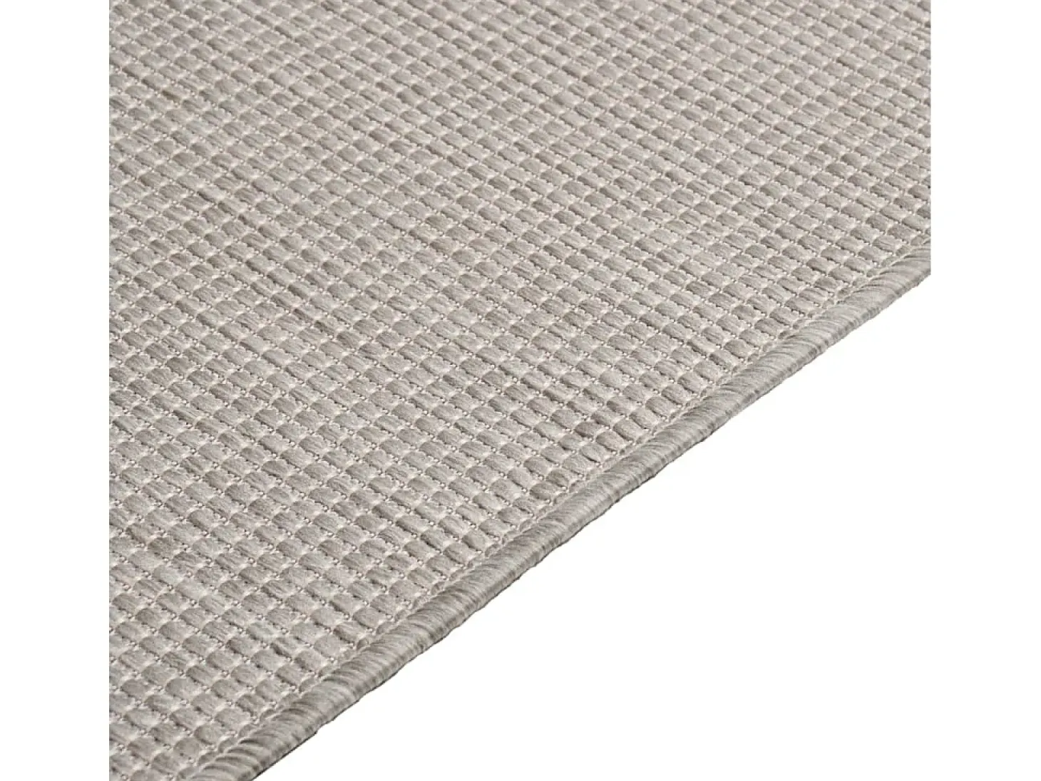 Alfombra de exterior de tejido plano gris taupe 200x280 cm