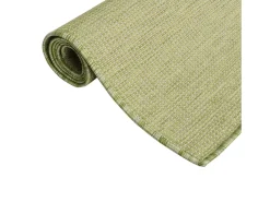 Alfombra de exterior de tejido plano verde 200x280 cm ES39710