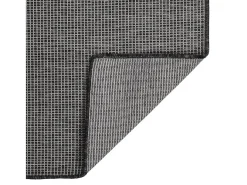 Alfombra de exterior de tejido plano gris 200x280 cm ES38528