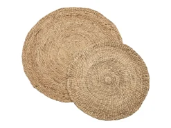 Alfombra de Jacinto de Agua Natural 200 - Estilo Boho - Hecho a Mano - Tamaño Mediano