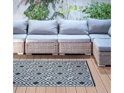 Alfombra de jardín reversible