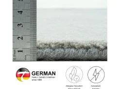 Alfombra de lana con degradado de color 60x90 cm Gris Wool Comfort