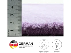 Alfombra de lana con degradado de color 160x230 cm Morado Wool Comfort