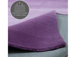 Alfombra de lana con degradado de color 160x230 cm Morado Wool Comfort
