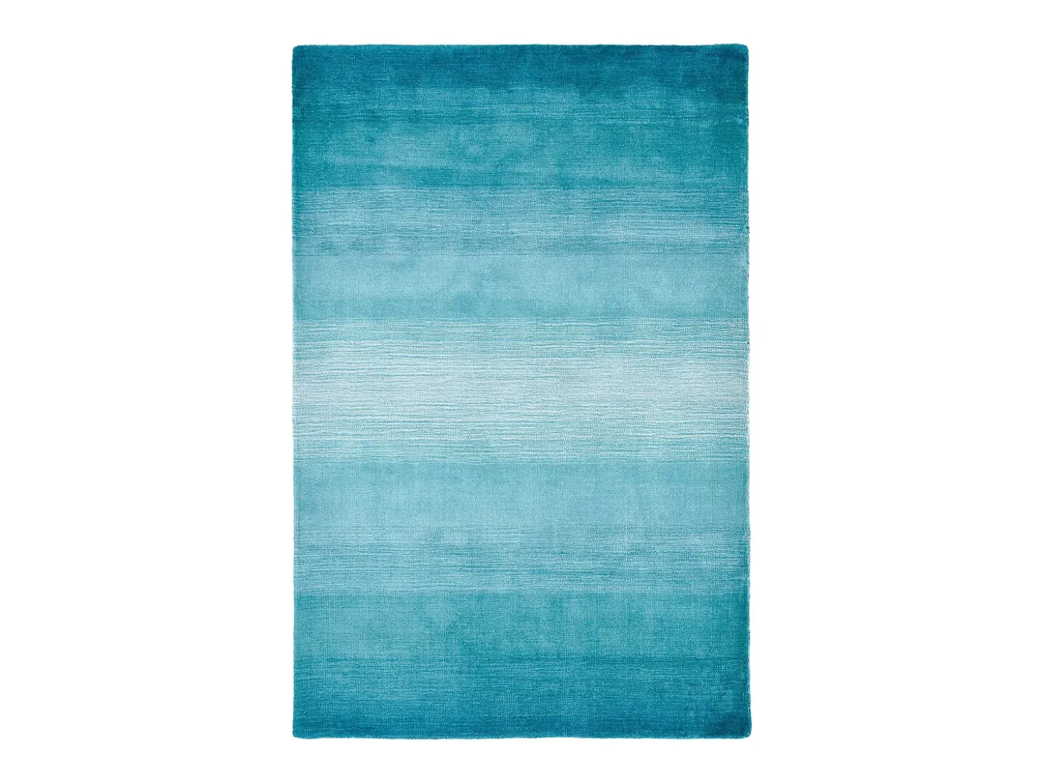Alfombra de lana con degradado de color 160x230 cm Turquesa Wool Comfort