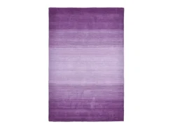 Alfombra de lana con degradado de color 70x140 cm Morado Wool Comfort