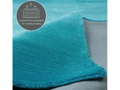 Alfombra de lana con degradado de color 60x90 cm Turquesa Wool Comfort