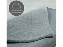 Alfombra de lana con degradado de color 70x140 cm Gris Wool Comfort
