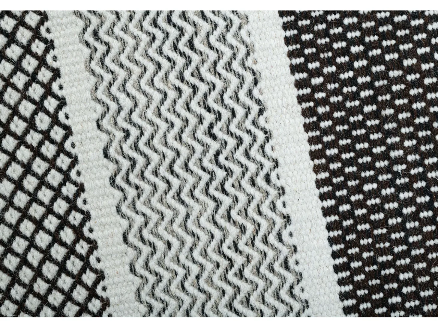 Alfombra de lana de estilo escandinavo 110x170 cm Gris natural Trondheim