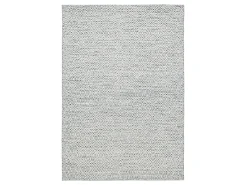 Alfombra de lana de estilo escandinavo 65x130 cm Gris natural Trondheim