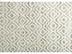 Alfombra de lana de estilo escandinavo 65x130 cm Beige natural Trondheim