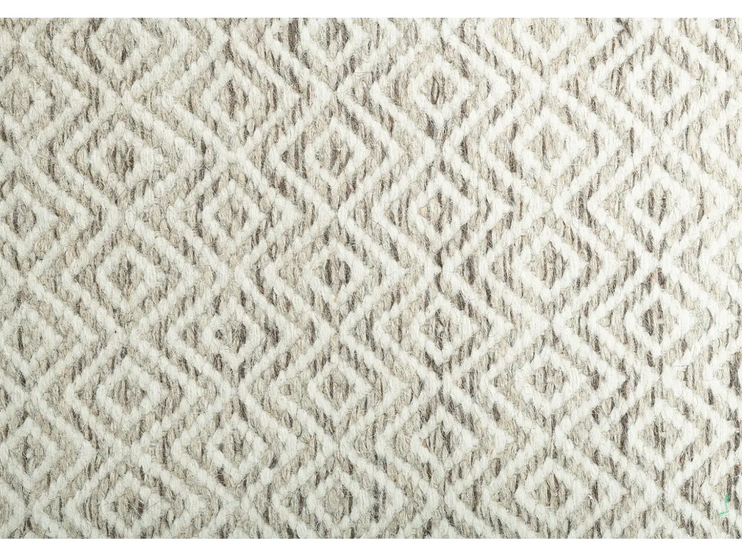 Alfombra de lana de estilo escandinavo 65x130 cm Beige natural Trondheim