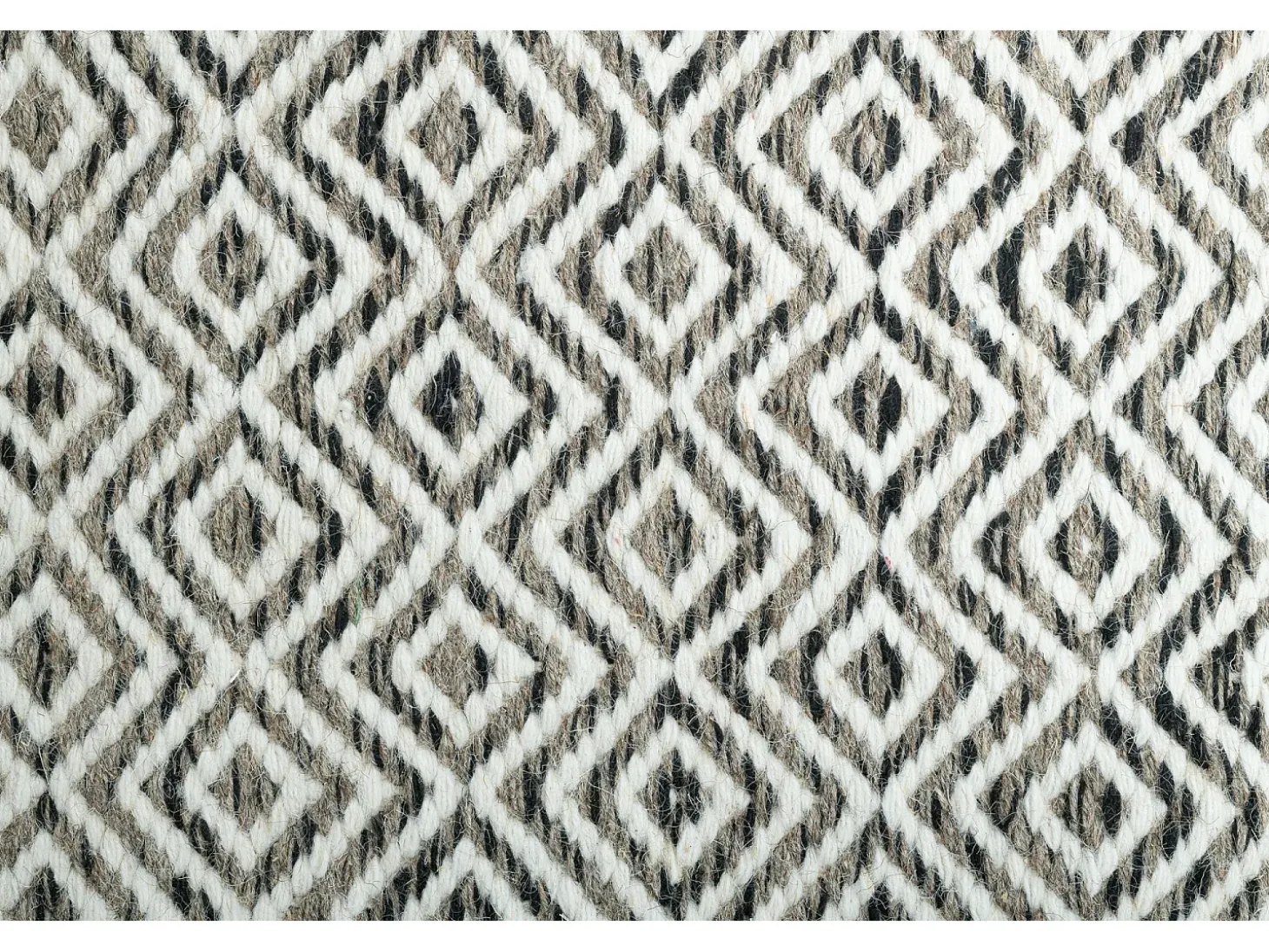Alfombra de lana de estilo escandinavo 160x230 cm Gris natural Trondheim