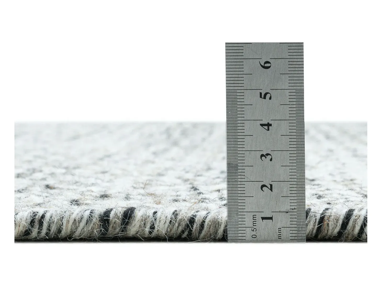 Alfombra de lana de estilo escandinavo 160x230 cm Gris natural Trondheim