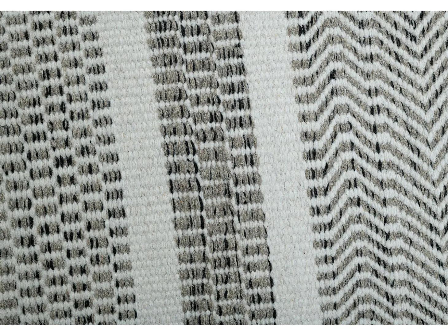 Alfombra de lana de estilo escandinavo 130x190 cm Gris natural Trondheim