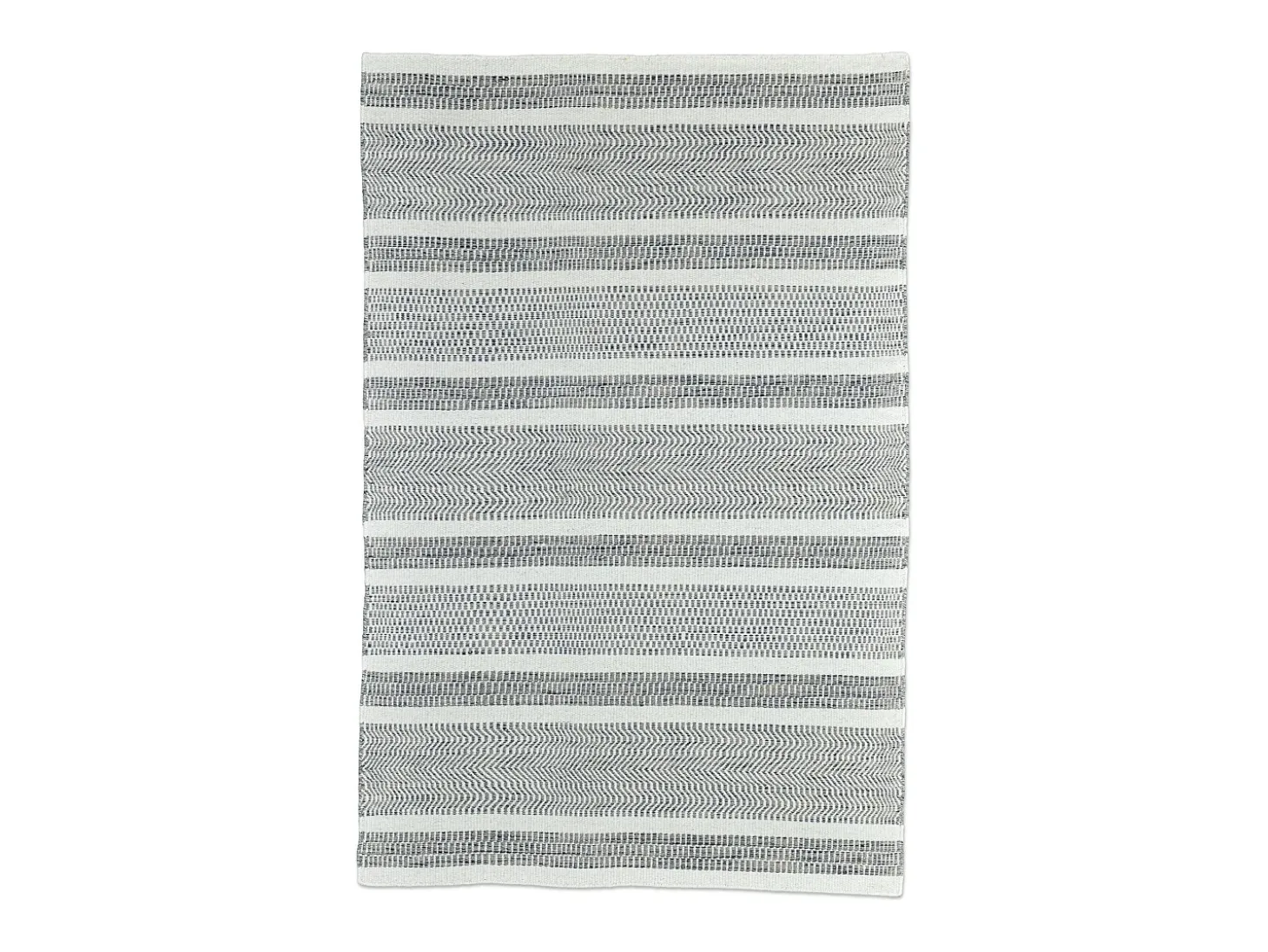 Alfombra de lana de estilo escandinavo 130x190 cm Gris natural Trondheim