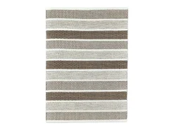 Alfombra de lana de estilo escandinavo 160x230 cm Gris natural Trondheim