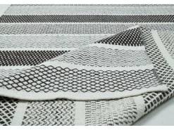 Alfombra de lana de estilo escandinavo 80x150 cm Gris natural Trondheim