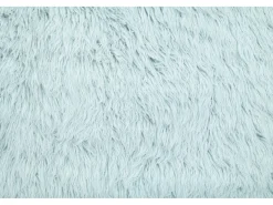 Alfombra de lana natural tejida a mano 180x250 cm Azul claro Fluffy