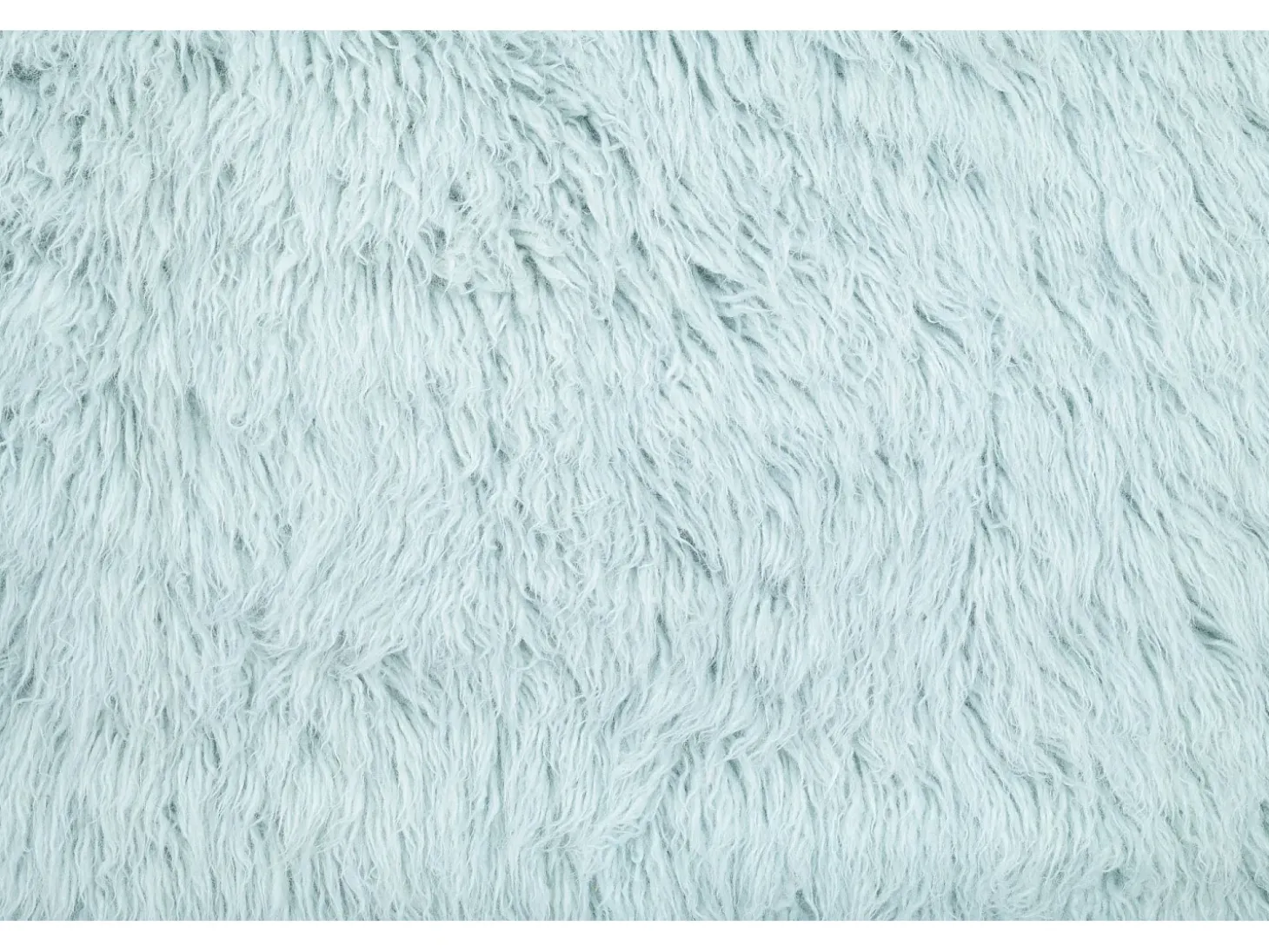 Alfombra de lana natural tejida a mano 180x250 cm Azul claro Fluffy