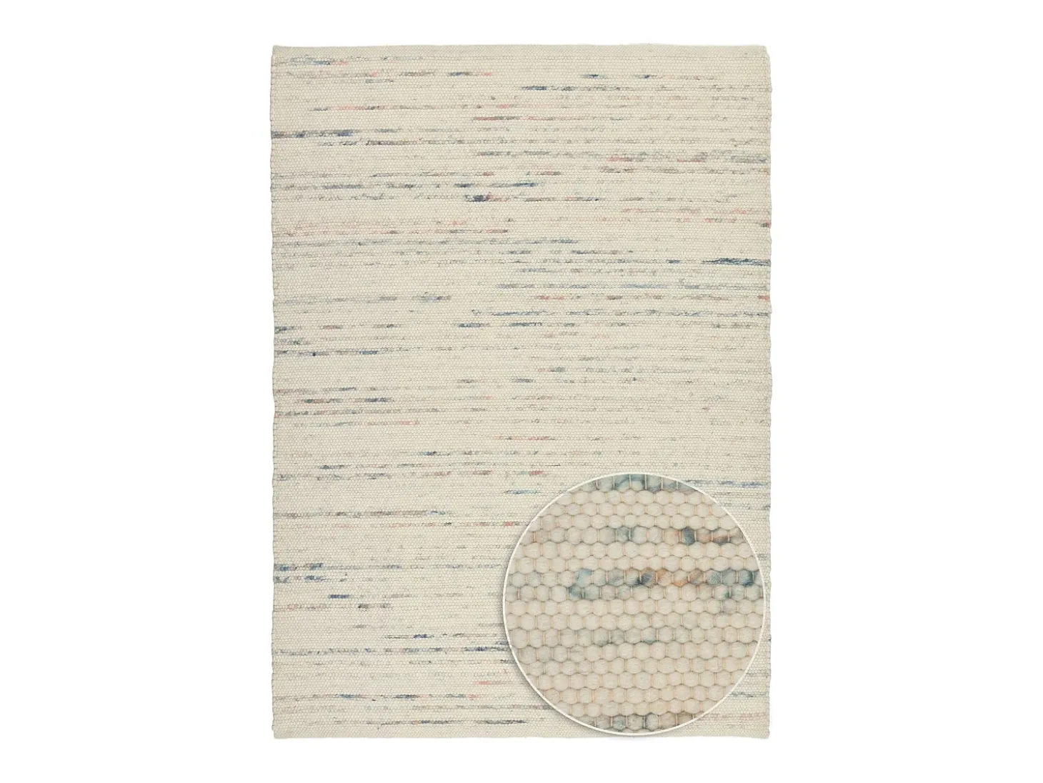 Alfombra de lana reversible tejida a mano 90x160 cm Colorido Alpen