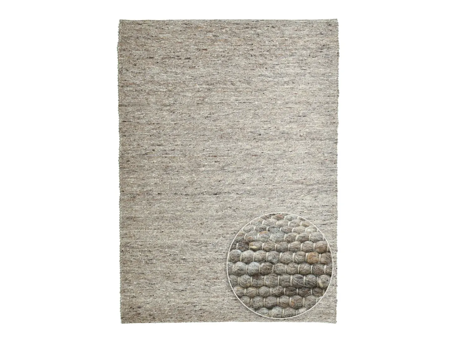 Alfombra de lana reversible tejida a mano 140x200 cm Marrón Multi Alpen