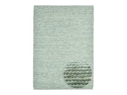 Alfombra de lana reversible tejida a mano 170x240 cm Verde Alpen