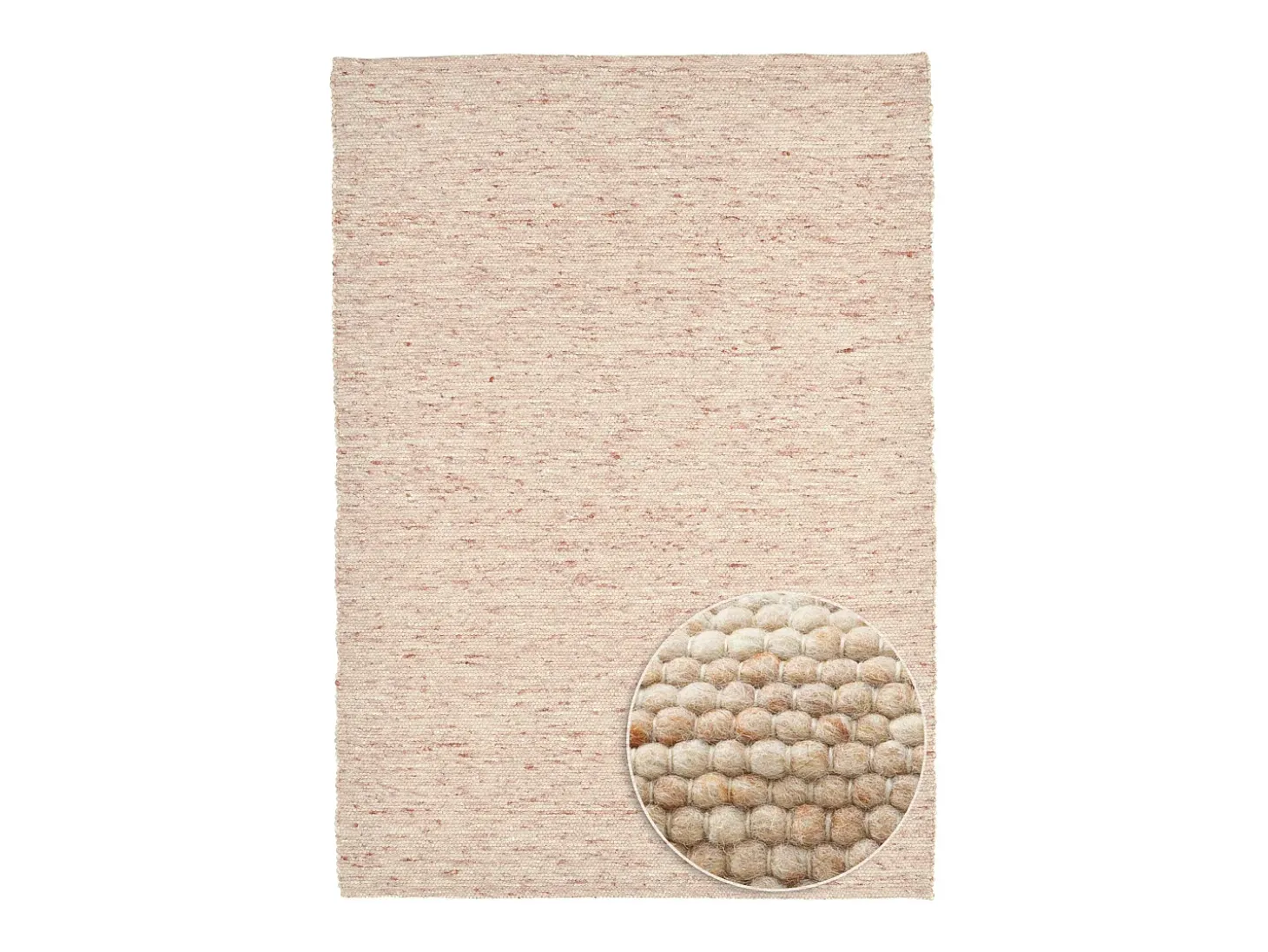 Alfombra de lana reversible tejida a mano 120x180 cm Beige oscuro Alpen