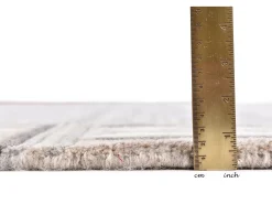 Alfombra de lana tejida a mano 60x90 cm Beige natural Nakarta
