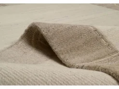 Alfombra de lana tejida a mano 90x160 cm Gris natural Nakarta