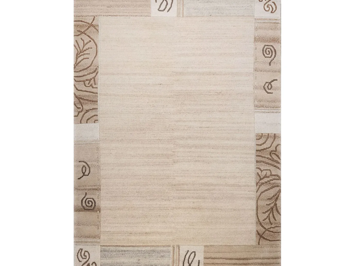 Alfombra de lana tejida a mano 120x180 cm Gris natural Nakarta