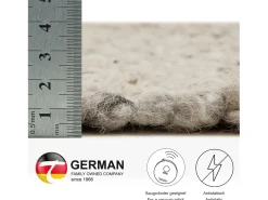 Alfombra de lana tejida a mano reversible 290x390 cm Gris Alm-Glück