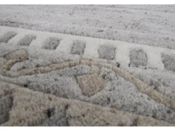 Alfombra de lana tejida a mano 90x160 cm Gris natural Nakarta