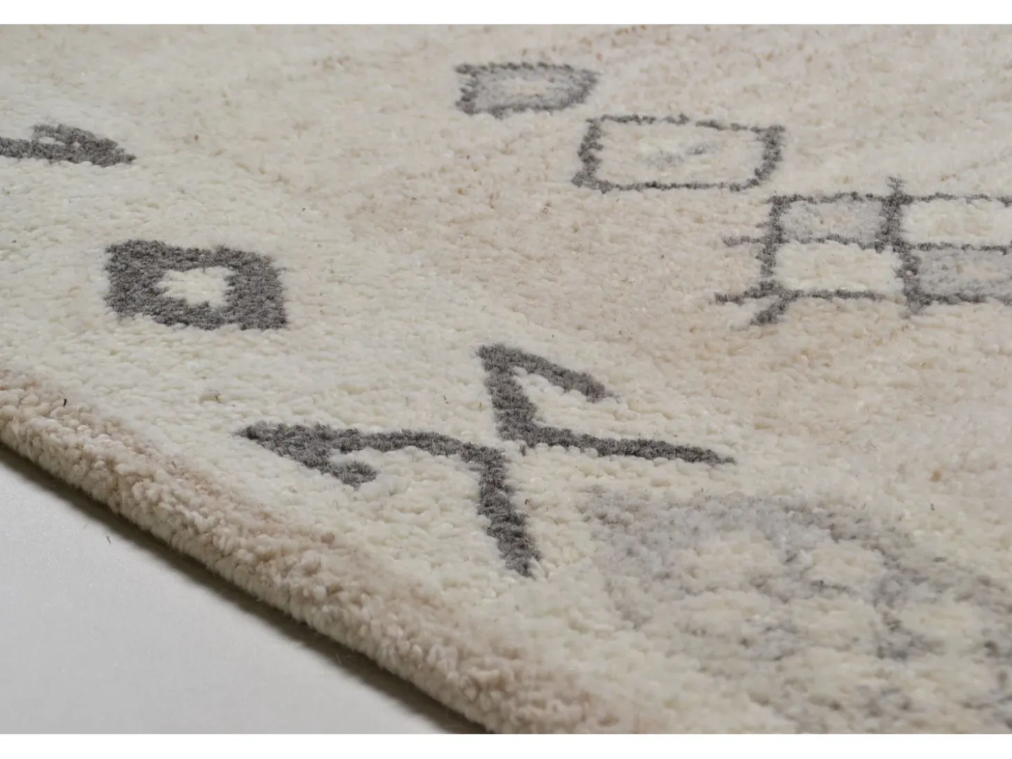 Alfombra de lana tejida a mano al estilo bereber 70x140 cm Melange Royal Berber