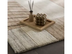 Alfombra de lana tejida a mano 170x240 cm Gris natural Nakarta
