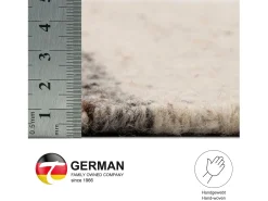 Alfombra de lana tejida a mano y enrollable 200x300 cm Beige multi Ehrwald