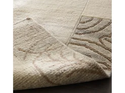 Alfombra de lana tejida a mano 250x350 cm Gris natural Nakarta