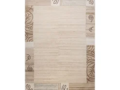Alfombra de lana tejida a mano 170x240 cm Gris natural Nakarta