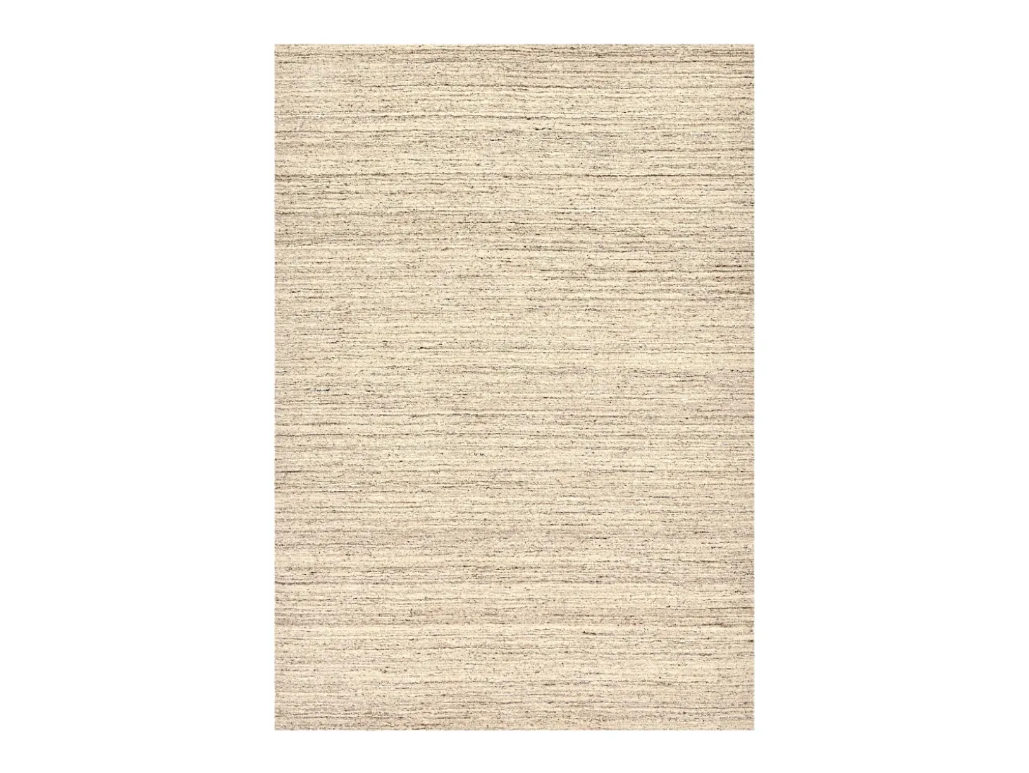 Alfombra de lana UNI tejida a mano 60x90 cm Beige natural Pure
