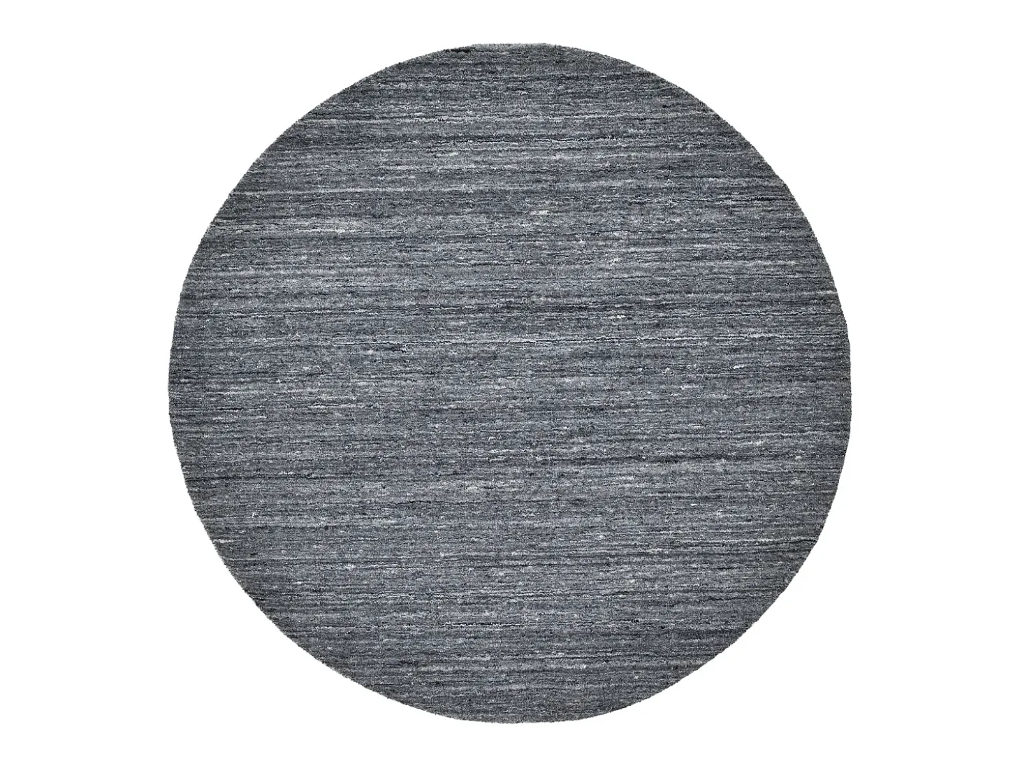 Alfombra de lana UNI tejida a mano 190x190 cm Antracita Pure