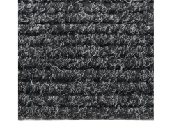 Alfombra de pasillo atrapa suciedad 100x250 cm gris antracita